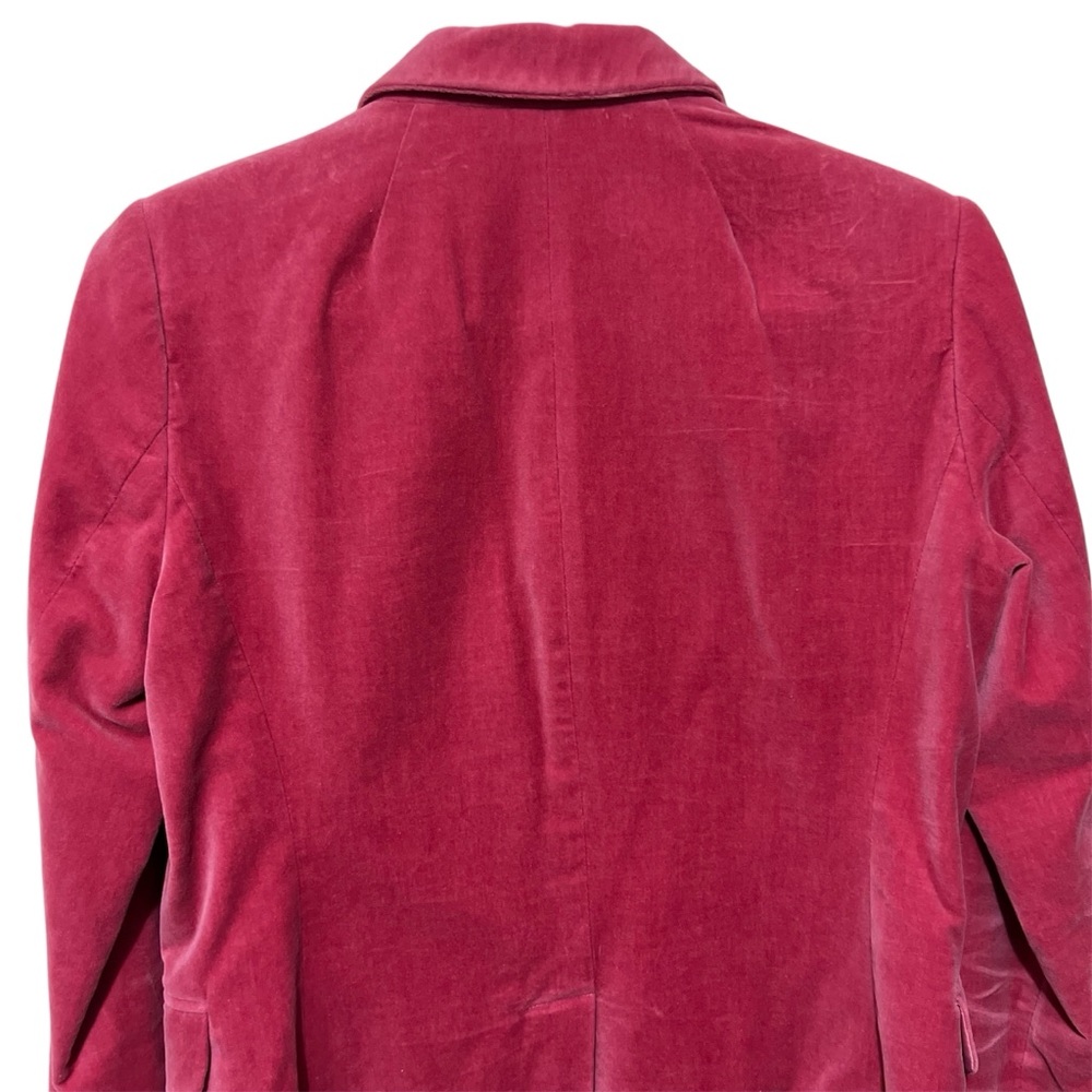 J. Crew Schoolboy Blazer Velvet Pink Jacket Heritage Classic Preppy Coquette - Picture 4 of 6